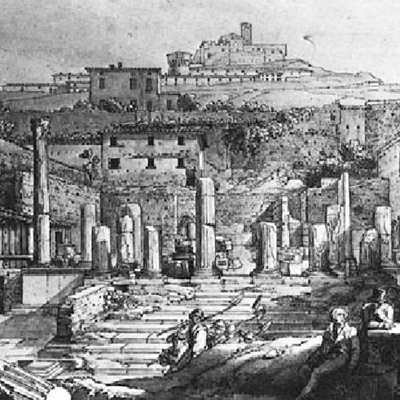 32-Luigi Basiletti –Il-Tempio-Capitolino-visto-da-sud-al-termine-degli-scavi_Q640 